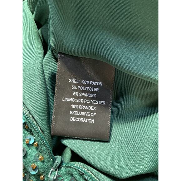 Michael Costello x Revolve 'Mr. Gibson' Green Rayon Mini Dress Size M - Picture 5 of 5